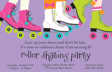 Funky Skates Birthday Invitations