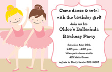 Tiny Dancers Invitation