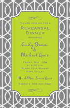 Exquisite Slate Trellis Invitation