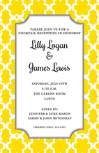 Lovely Golden Bloom Invitations