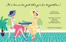 Memorable Lunch Pretty Girls Invitation
