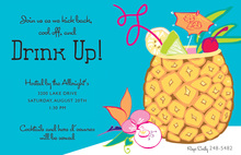 Singing Hawaiian Luau Couple Invitation