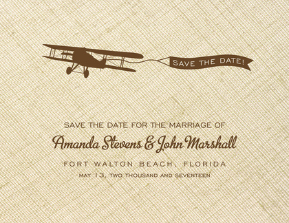 Traditional Airplane Personalized Note Cards