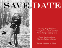 Marked As Red Save The Date Photo Cards