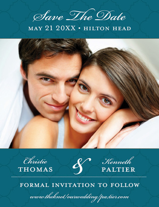 Modern Tiles Save The Date Photo Cards