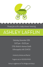 Super Buggy Green Invitations