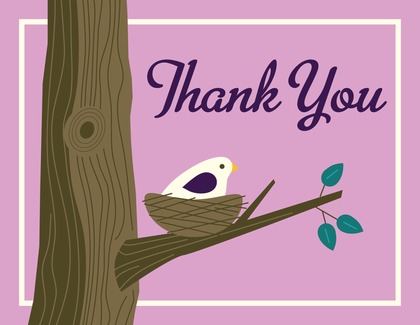 Nest Green Thank You Cards