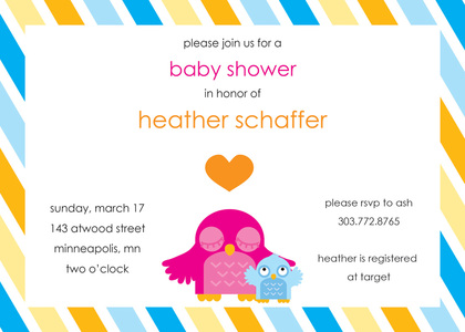 Splendid Little Baby Girl Invitations