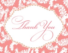 Pink Baby Frame Thank You Cards