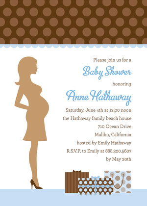 Girl Polka Dots Mom Invitation