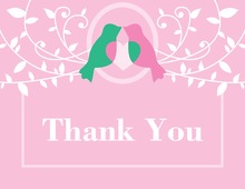 Mama Bird Girl Thank You Cards