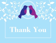 Joy Blue Thank You Cards