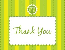 Footprint Green Thank You Cards