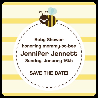 Honey Yellow Mom-to-bee Invitation