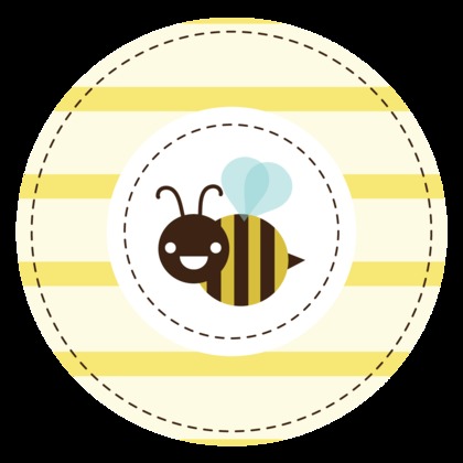 Mom-to-bee Yellow Square Stickers