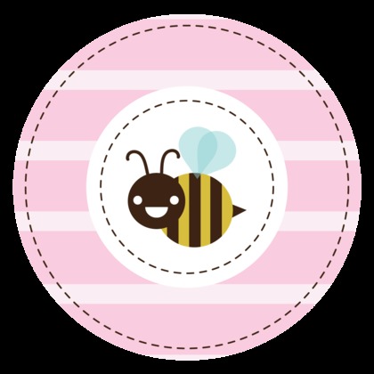 Mom-to-bee Pink Square Stickers