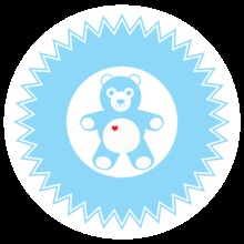 Blue Baby Elements Stickers