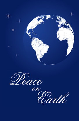 Peaceful Globe Folded Greeting Cards