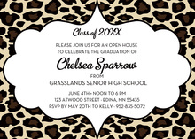 Wild Cheetah Skin Border Invitation
