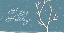 Holiday Lights Folded Greeting Cards