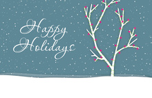 Holiday Lights Folded Greeting Cards
