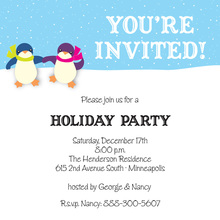 Dancing Penguins Invitation