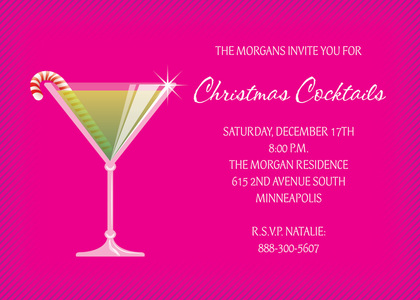 Stir Up Red Modern Holiday Invitations