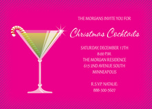 Stir Up Magenta Holiday Invitations