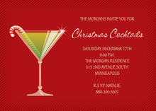 Stir Up Red Modern Holiday Invitations