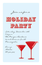 Designer Cheer Loops Holiday Invitations