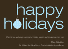 Modern Happy Holidays Invitation