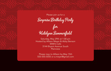 Horizontal Holiday Flourish Modern Invitations