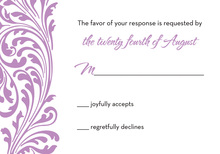 Lavender Vines RSVP Cards