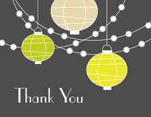 Formal Lantern Thank You Cards