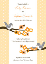 Bird Nest Green Invitation