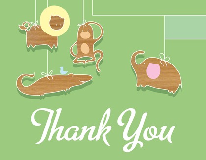 Jungle Animal Mobile Invitation
