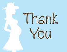 Cowgirl Mama Hat Thank You Cards