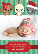 Adorable Holiday Friends Photo Cards