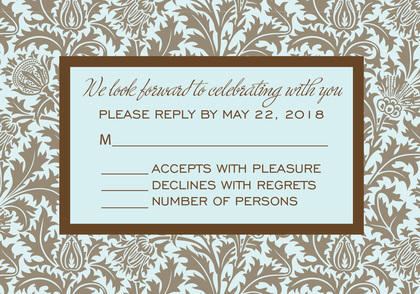 Vintage Chocolate Table Invitations