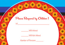 Fiesta Plate RSVP Cards