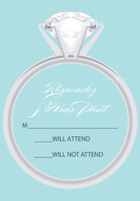 Blue Ring RSVP Cards