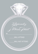 Grey Ring RSVP Cards