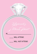 Pink Ring RSVP Cards