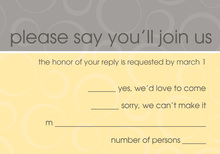 Vanilla Whimsy RSVP Cards