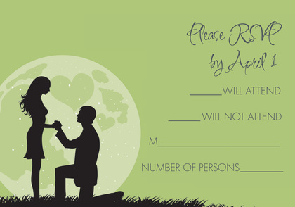 Moonlit Proposal Lavender RSVP Cards