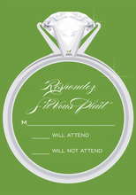 Green Ring RSVP Cards