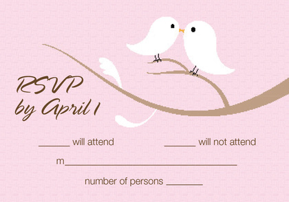 Birds Of A Feather Chocolate RSVP Cards