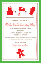 Cookie Decorating Kitchen Invitations