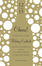 Modern Split Champagne Invitations