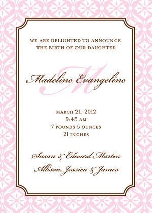 Elegant Baby Boy Shower Invitations
